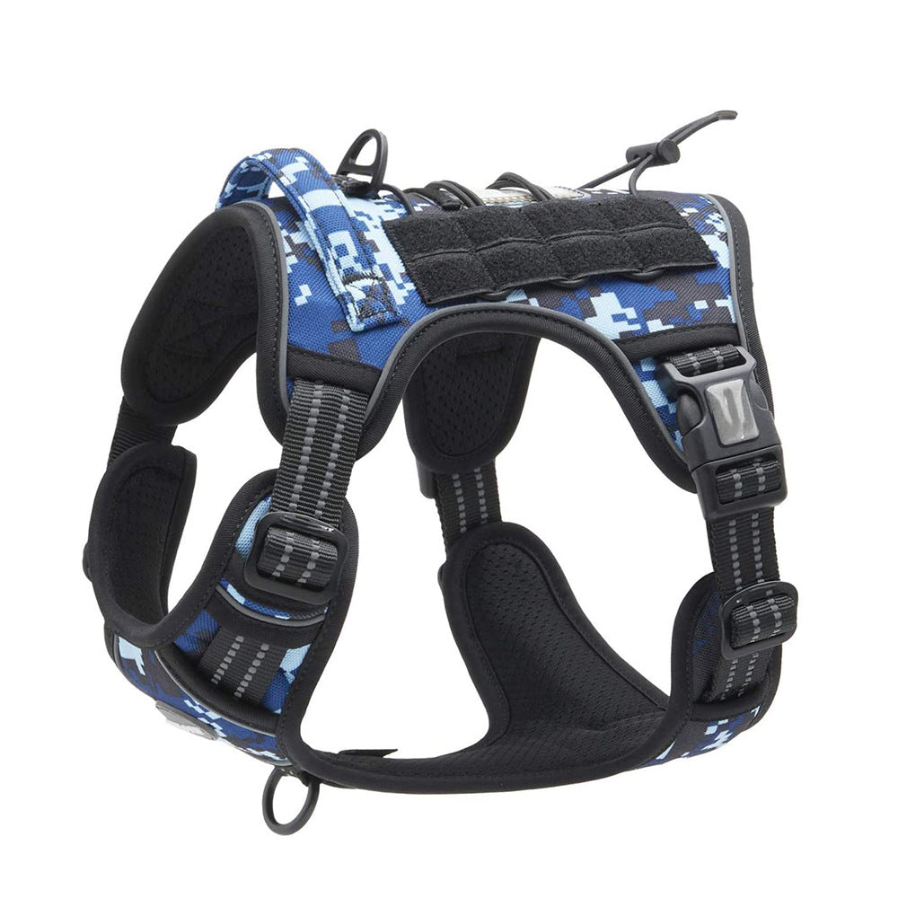 Harnais avec sangle poitrine et laisse pour chien