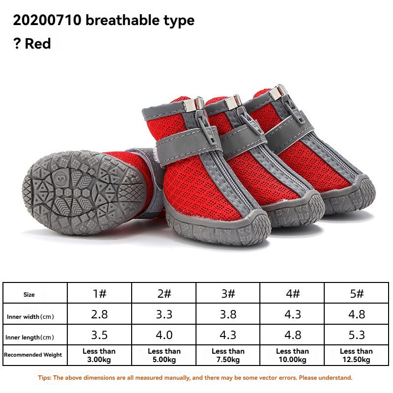 Chaussures antidérapantes et résistantes pour animaux