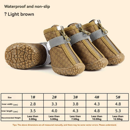 Chaussures antidérapantes et résistantes pour animaux