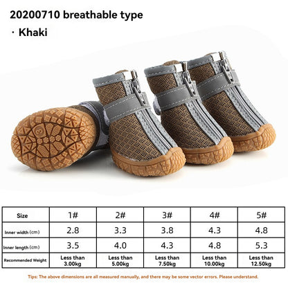 Chaussures antidérapantes et résistantes pour animaux
