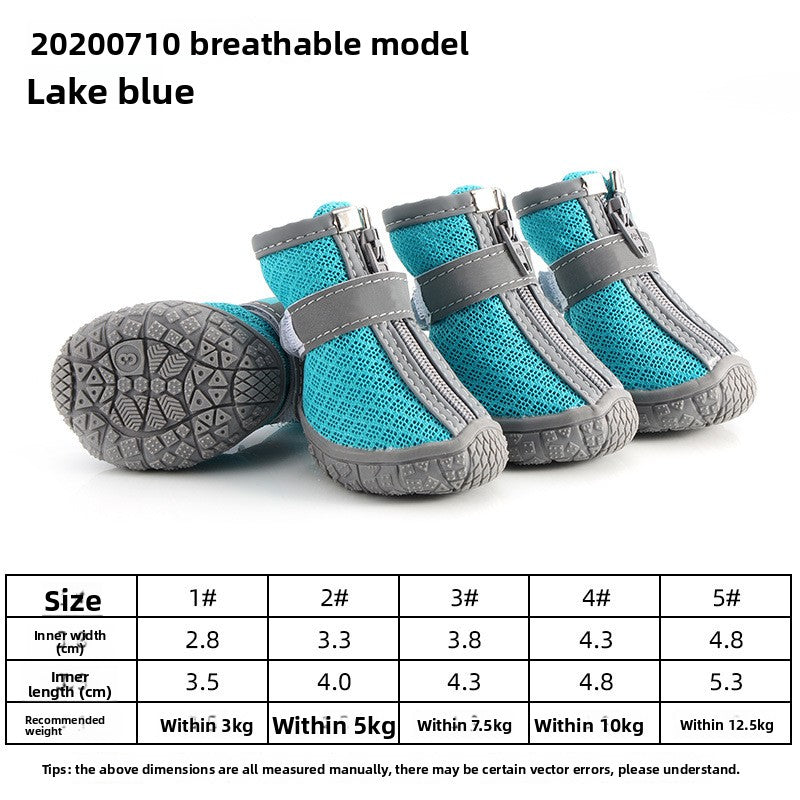 Chaussures pour chiens respirantes, antidérapantes et résistantes