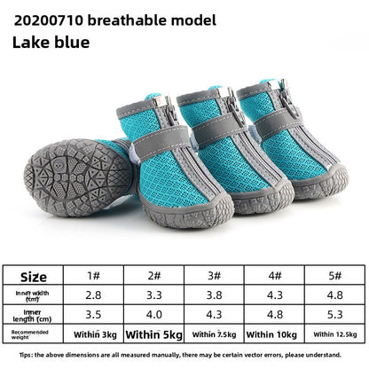 Chaussures pour chiens respirantes, antidérapantes et résistantes