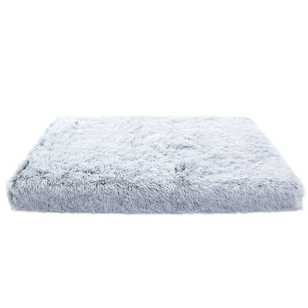 Niche carrée en peluche pour animaux