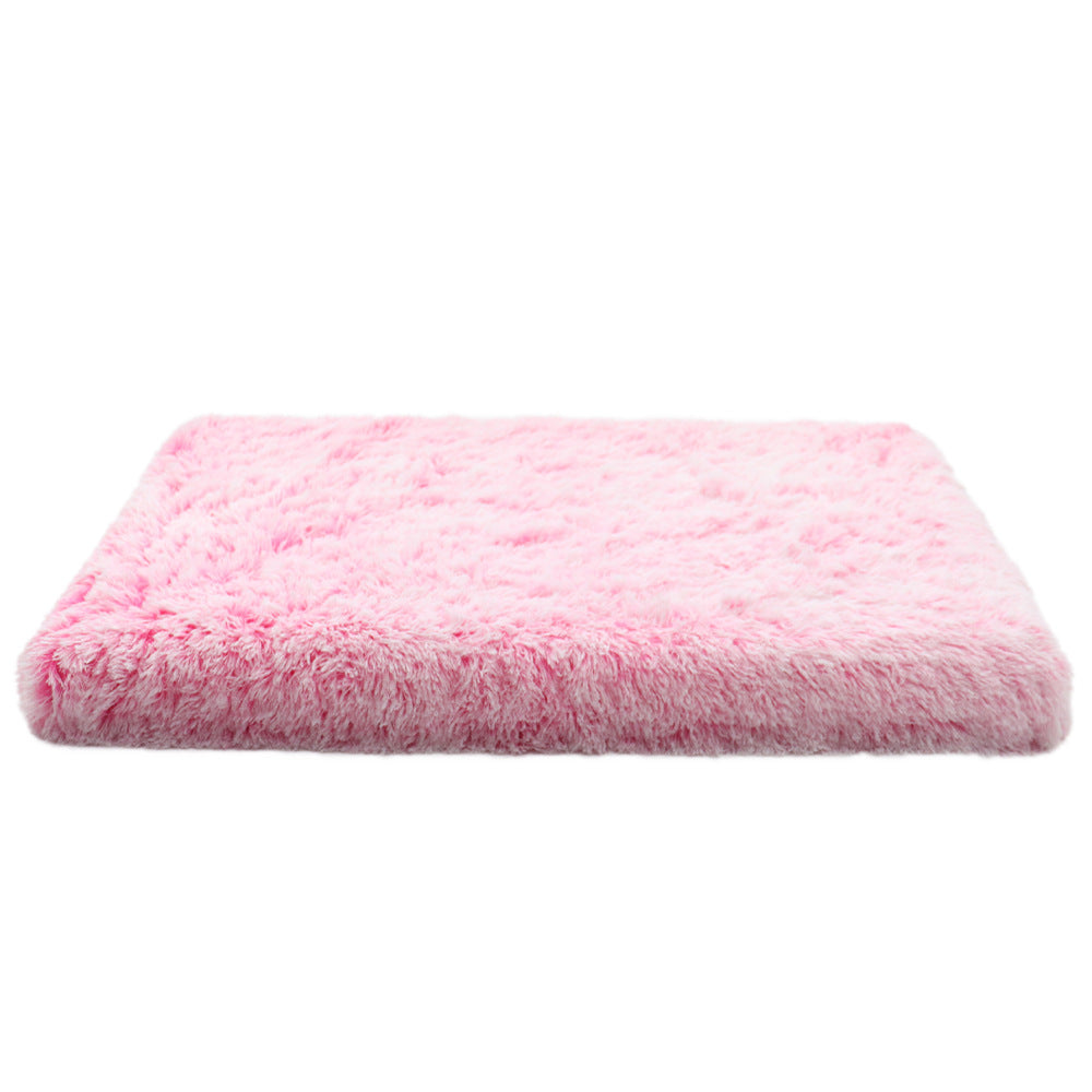 Niche carrée en peluche pour animaux